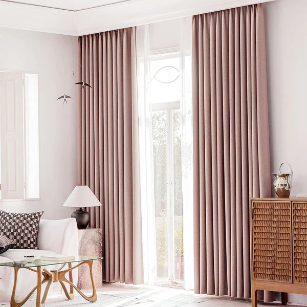 95%-os blackout Nara sötétítő Púder Rózsaszín - Ráncolószalaggal (1 Darab)