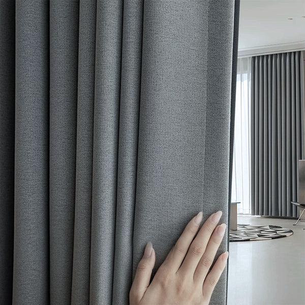 95%-os blackout Nara sötétítő Szürke színű - 10 cm Ráncolószalaggal (1 Darab)