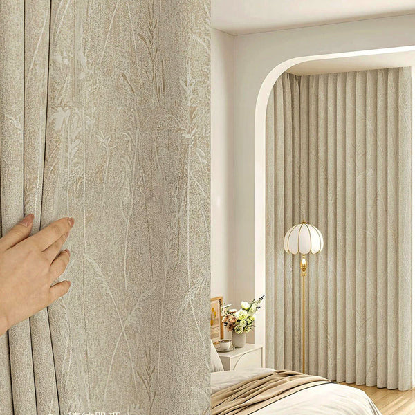 95%-os Creamy Velvet Virágmintás blackout Krém- Ráncolószalaggal (1 Darab)