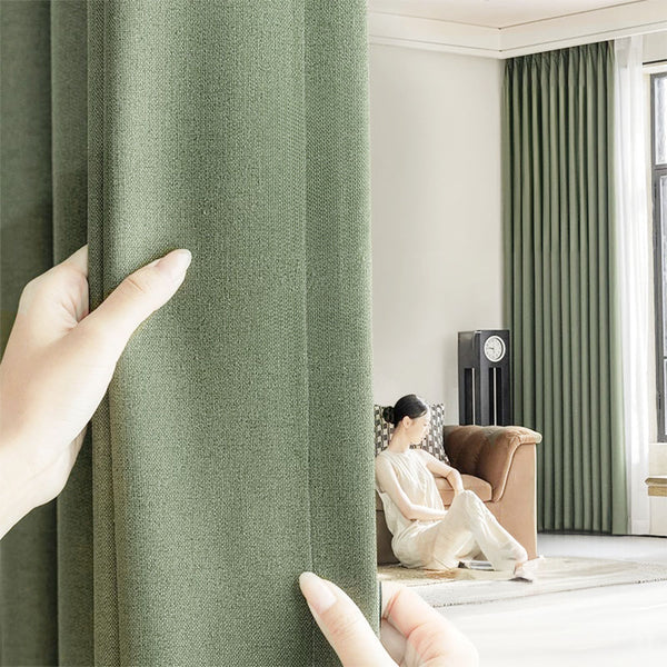 90%-os blackout  Nara sötétítő Oliva zöld - Ráncolószalaggal (1 Darab)