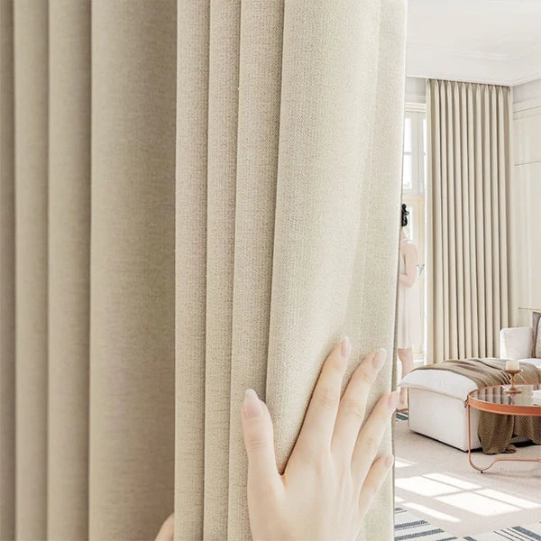 90%-os blackout Nara sötétítő Elefántcsont színű - Ráncolószalaggal (1 Darab)